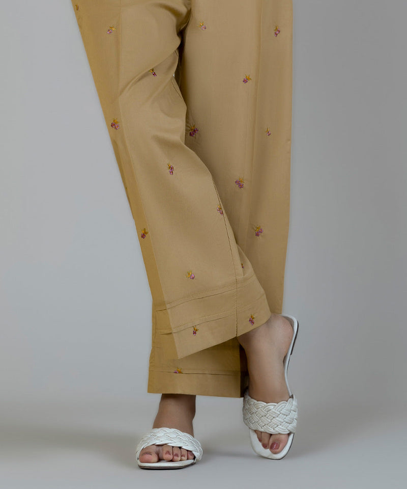 Embroidered Poplin Culottes