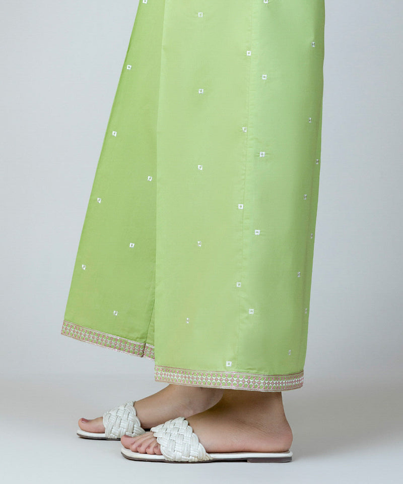 Embroidered Poplin Culottes