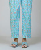 Printed Poplin Straight Pants