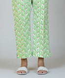 Printed Poplin Straight Pants