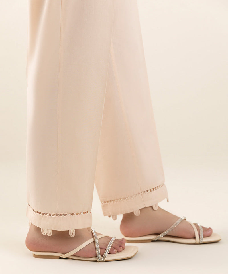 Cotton Straight Pants