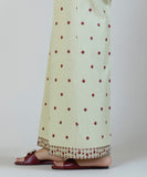Embroidered Cambric Flared Pants