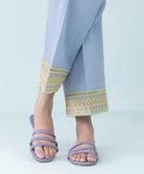 Embroidered Cambric Straight Pants