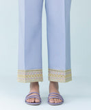 Embroidered Cambric Straight Pants