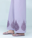 Embroidered Cambric Flared Pants