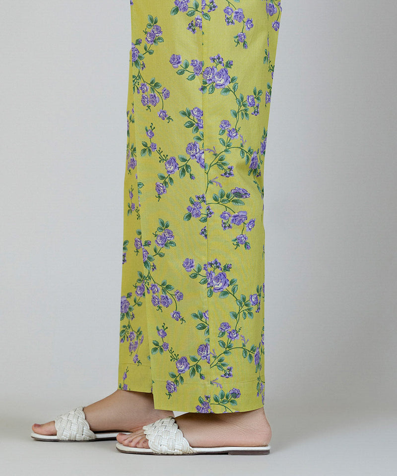 Printed Cambric Straight Pants