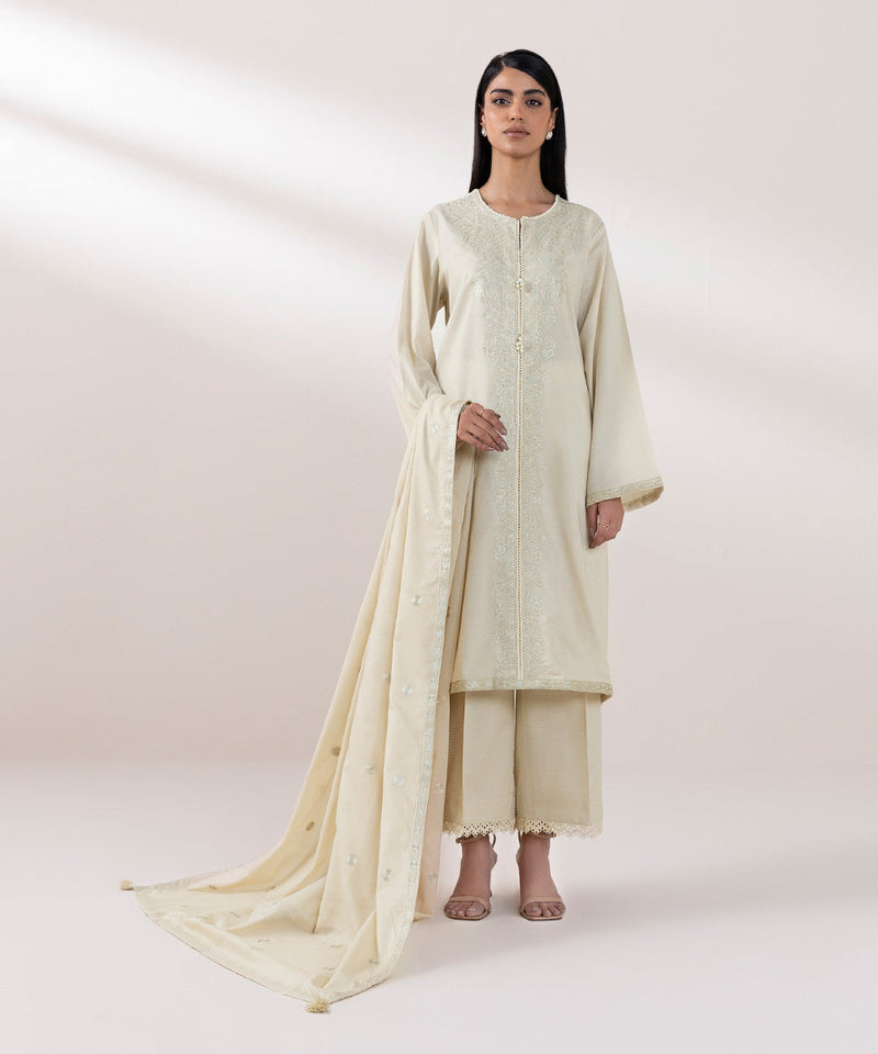 Embroidered Voile Dupatta