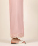 Embroidered Dobby Straight Pants