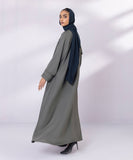 Button Through Abaya With Tassel Detail