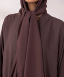 Front Open Crinkle Abaya Set