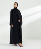 Embroidered Button Through Abaya Set