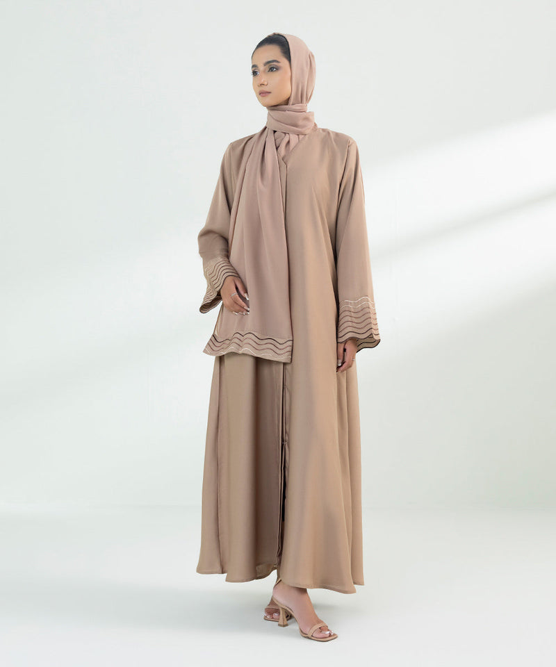 Embroidered Abaya Set