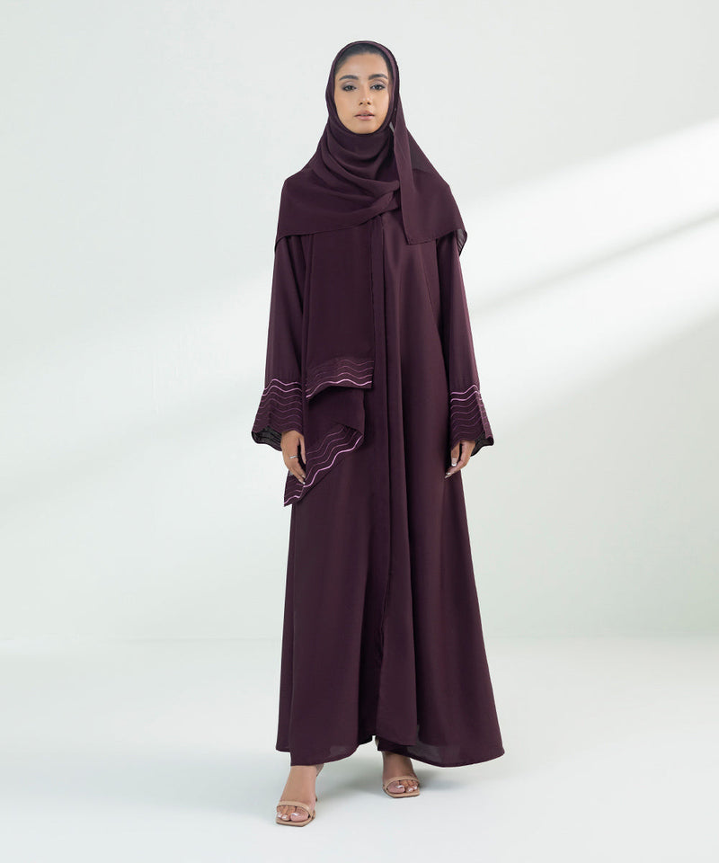 Embroidered Abaya Set