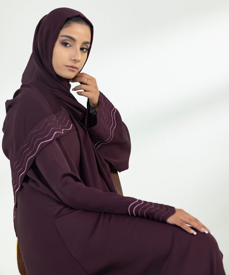 Embroidered Abaya Set