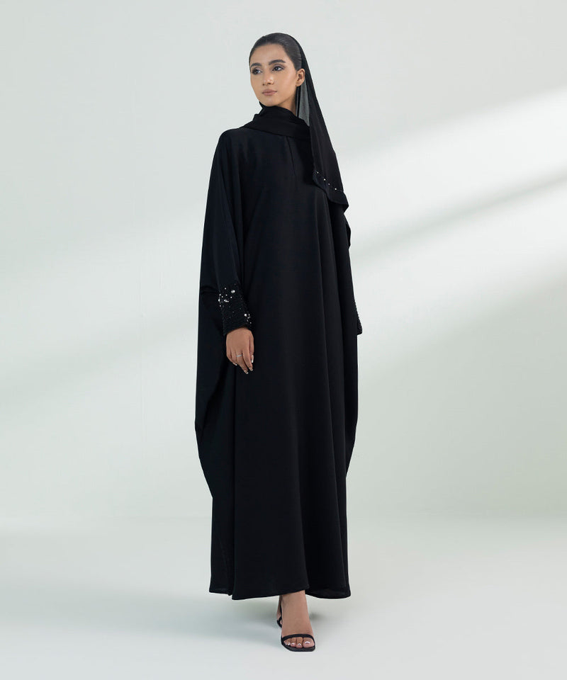 Embellished Kaftan Abaya Set