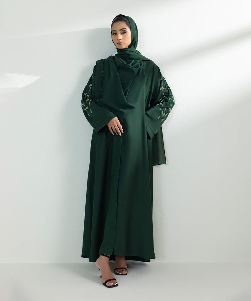 Hand Embellished Abaya Set