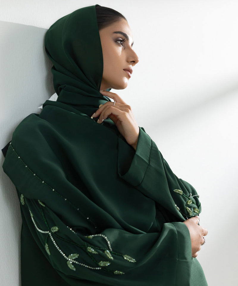 Hand Embellished Abaya Set