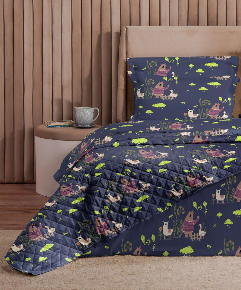 Bear and Llama - Bed Spread