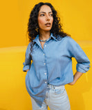 Button Through Denim Shirt