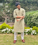 Schiffli Embroidered Kurta