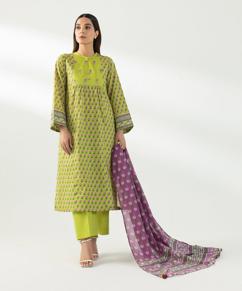 3 Piece - Embroidered Lawn Suit