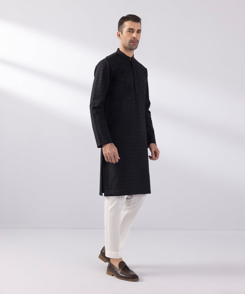 Schiffli Embroidered Kurta