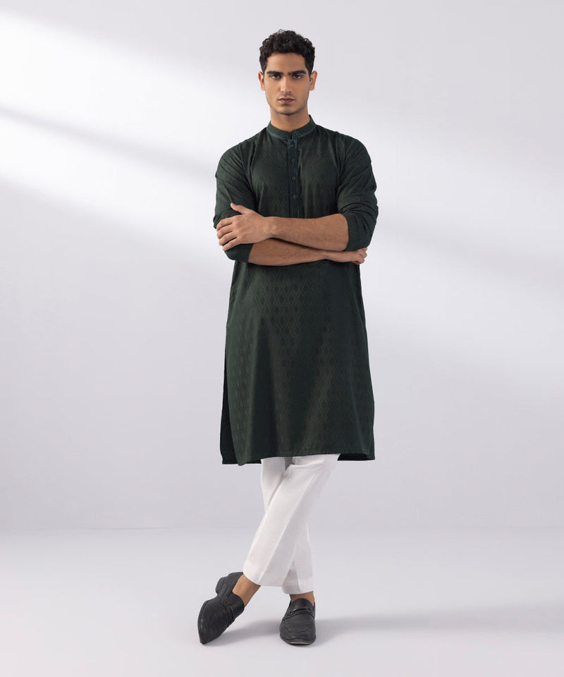 Embroidered Wash & Wear Kurta