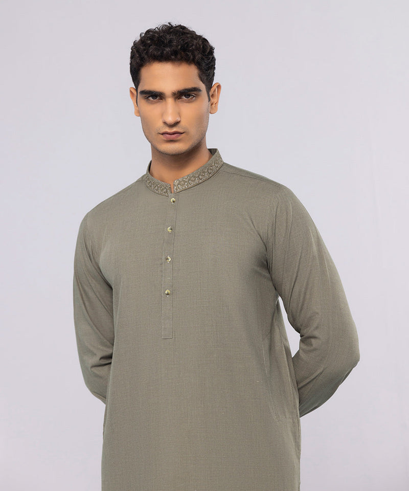 Embroidered Wash & Wear Kurta