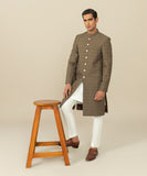 Embroidered Cotton Schiffli Sherwani