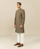 Embroidered Cotton Schiffli Sherwani