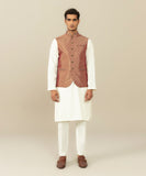 Embroidered Jamawar Waistcoat