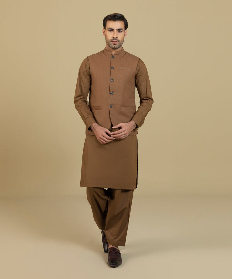 Embroidered Jacquard Waistcoat