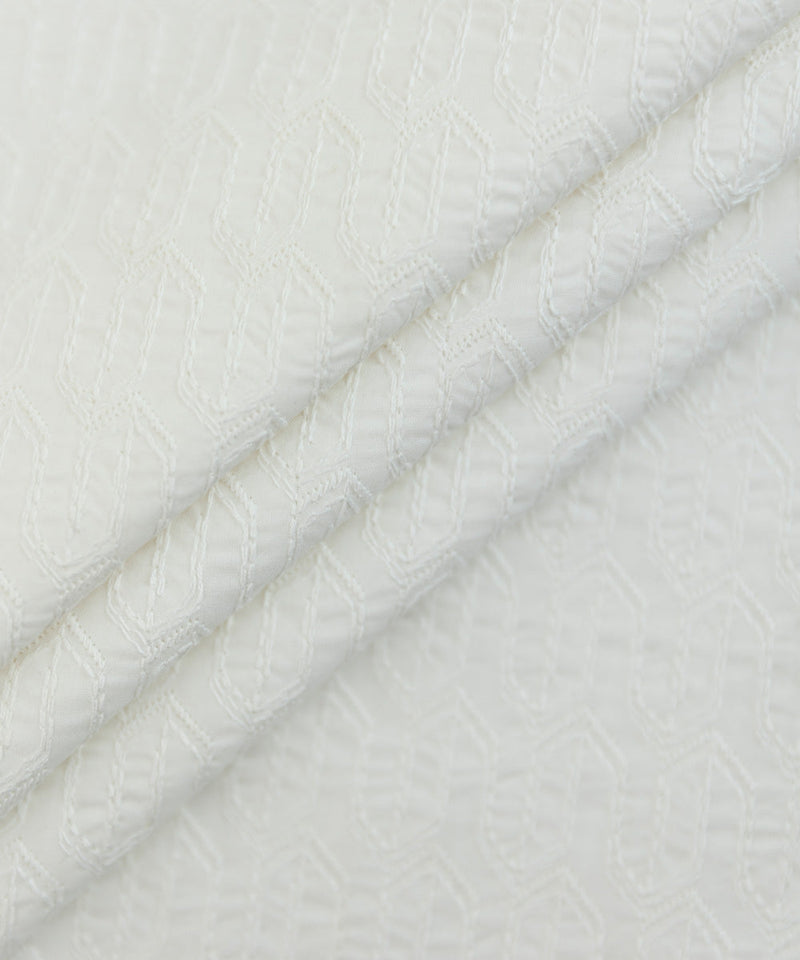 Cotton Schiffli Embroidered Kurta