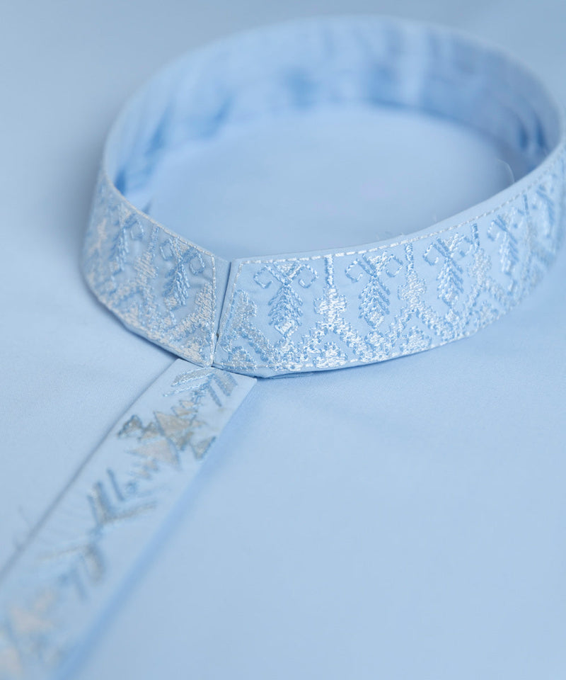 Embroidered Wash & Wear Suit