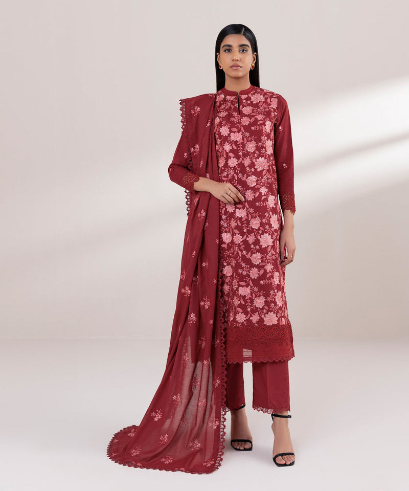 Embroidered Voile Dupatta
