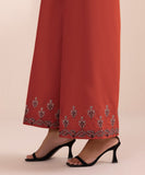 Embroidered Cambric Flared Pants