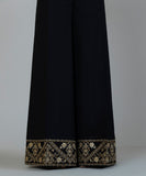 Embroidered Cambric Flared Pants