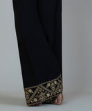 Embroidered Cambric Flared Pants