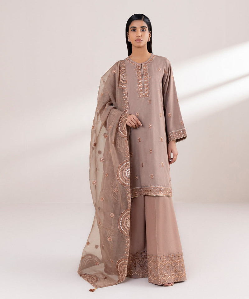 Embroidered Organza Dupatta
