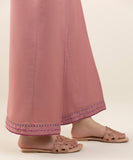 Embroidered Dobby Straight Pants