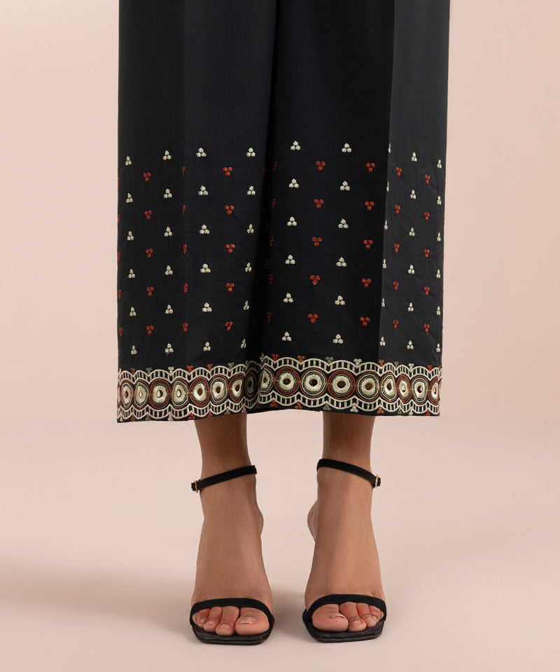 Embroidered Cambric Culottes