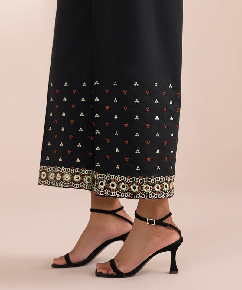 Embroidered Cambric Culottes