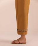 Embroidered Cambric Straight Pants