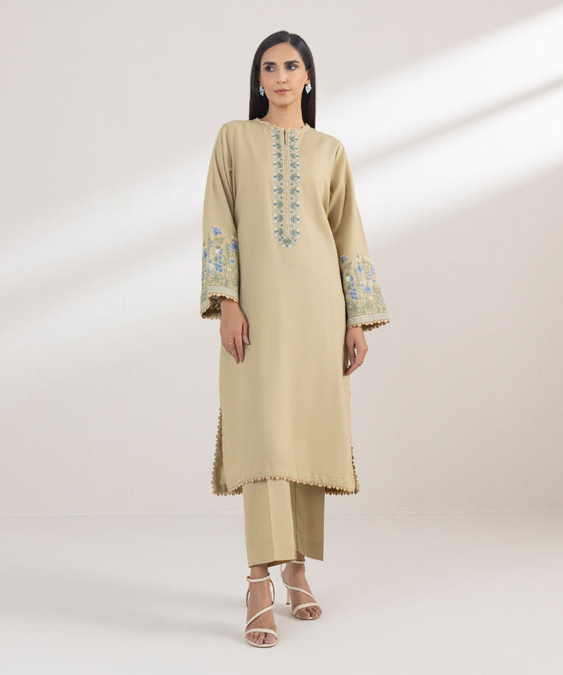 Embroidered Cotton Linen Shirt