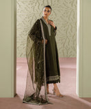 3 Piece - Embroidered Raw Silk Suit
