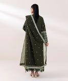 3 Piece - Embroidered Raw Silk Suit
