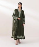 3 Piece - Embroidered Raw Silk Suit