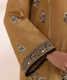 3 Piece - Embroidered Raw Silk Suit