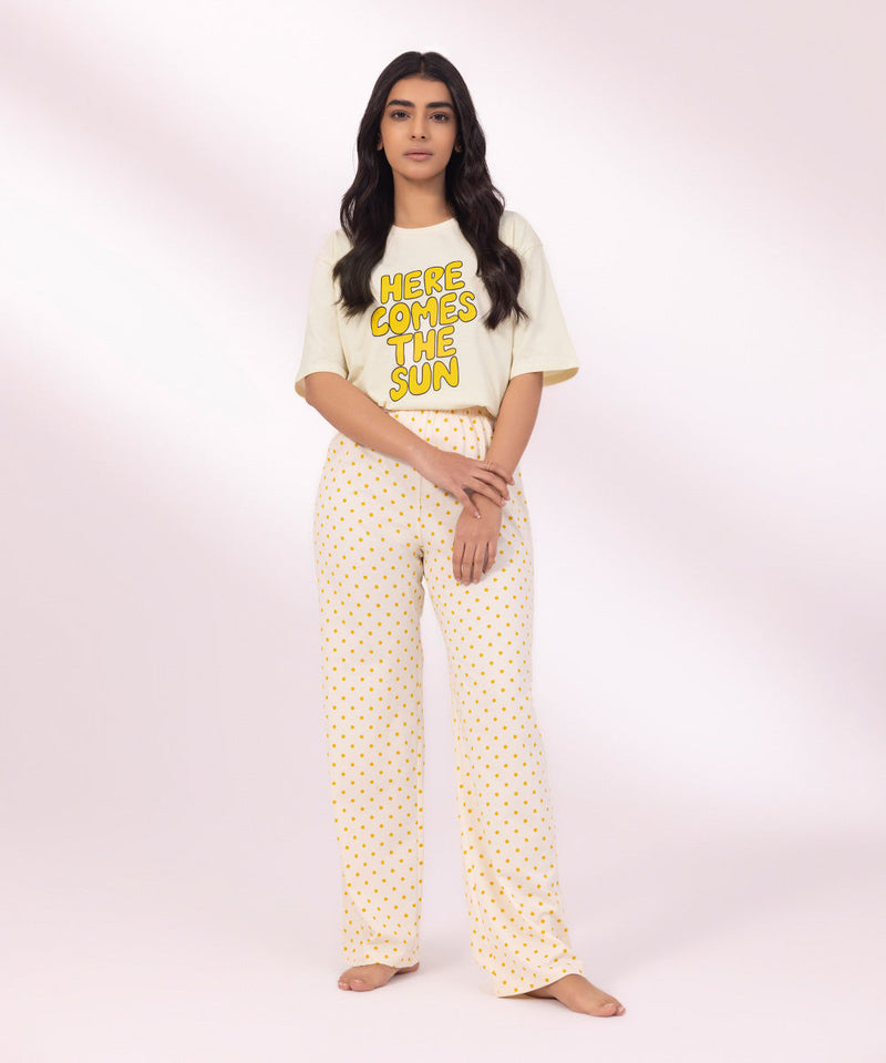 Printed Jersey Trousers