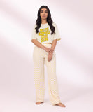 Printed Jersey Trousers